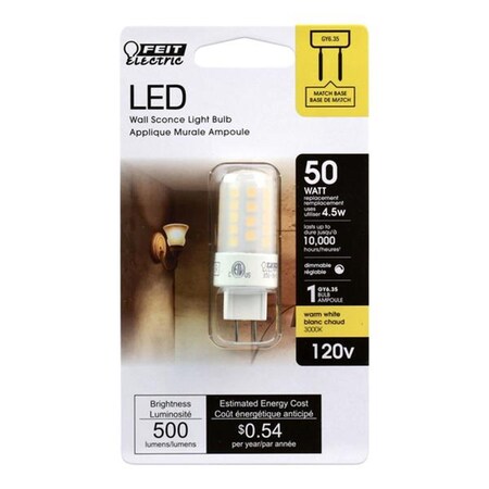 Happylight 50 watts T4 GY6.35 LED Bulb, Warm White HA3302264